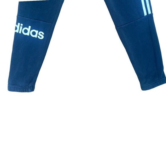 π΅ Adidas Menβs Navy Blue Joggers πβ Tapered Fit | Size Small - Picture 3 of 4